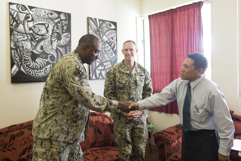 Commodore office calls in Solomon Islands