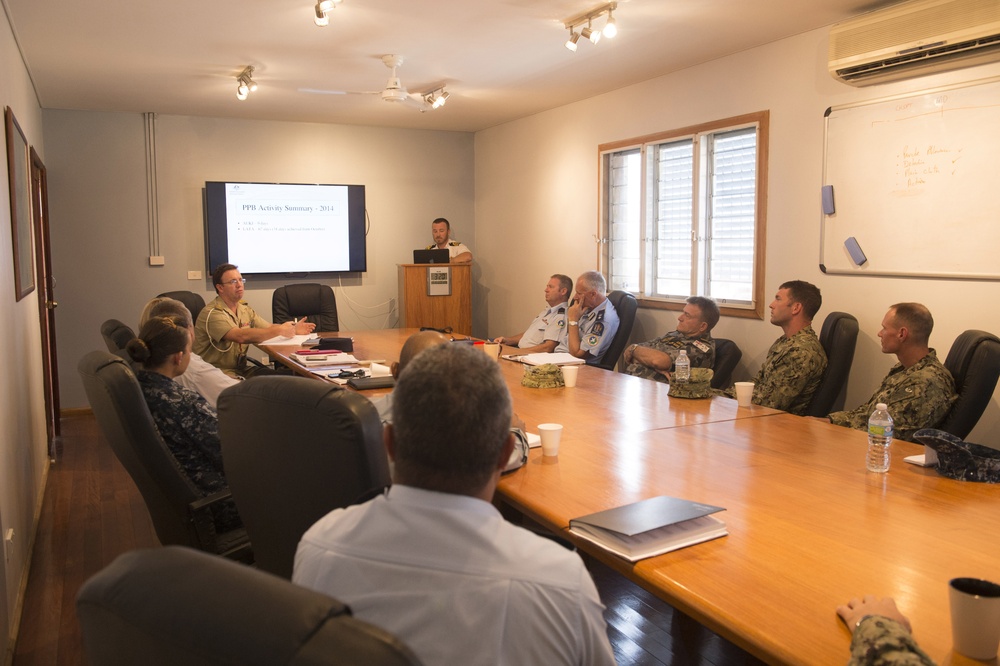 Commodore office calls in Solomon Islands