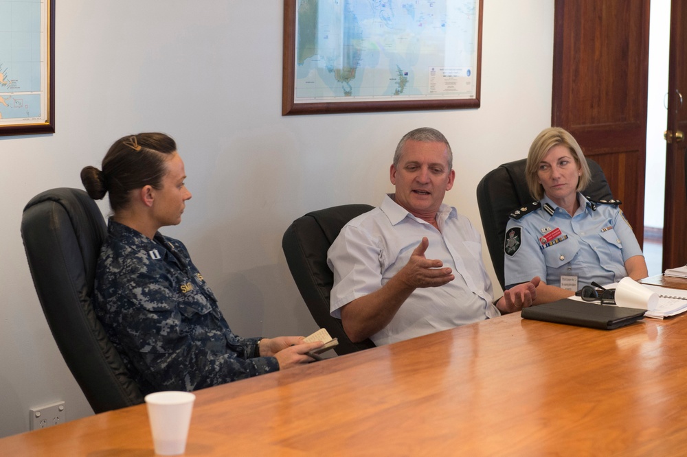 Commodore office calls in Solomon Islands