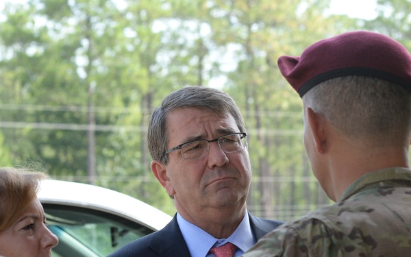 Secretary of defense visits Fort Bragg