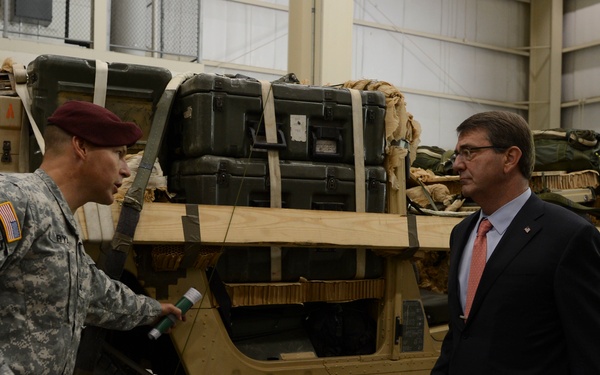 Secretary of defense visits Fort Bragg