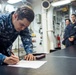 Re-enlistment ceremony aboard USS Porter