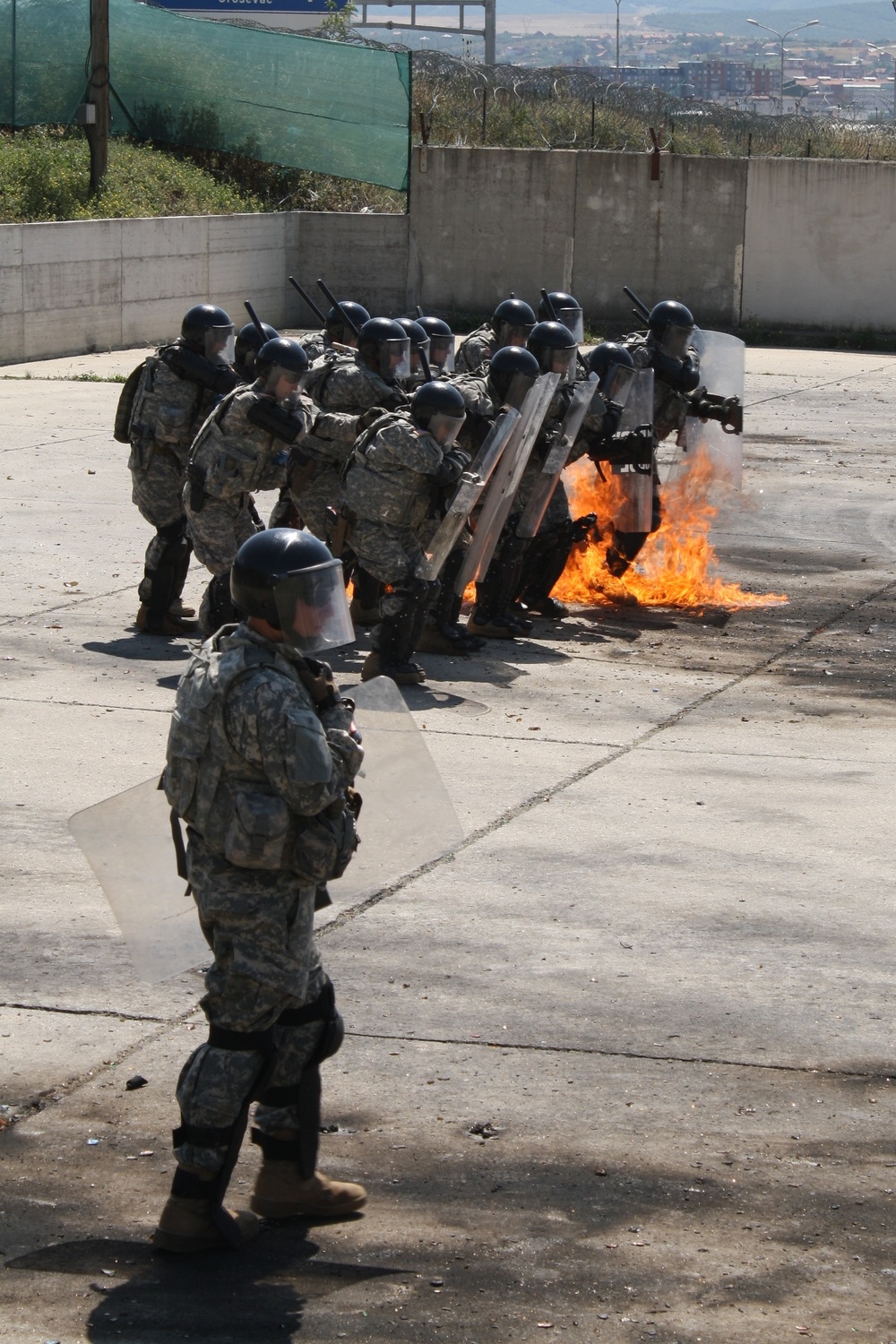 Fire phobia training