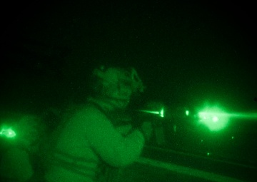 U.S. Marines execute night shoot