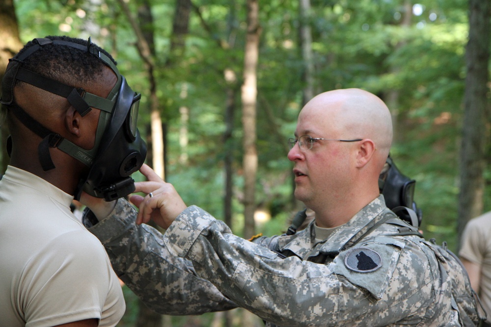 Army cadets learn basics of chemical warfare