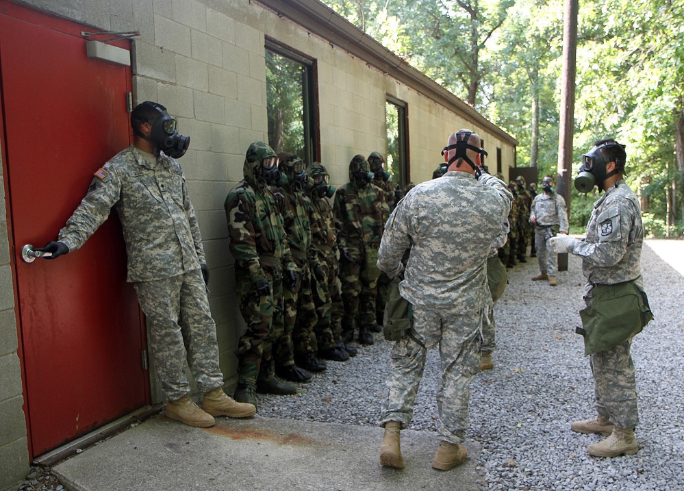 Army cadets learn basics of chemical warfare