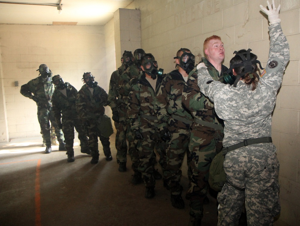 Army cadets learn basics of chemical warfare