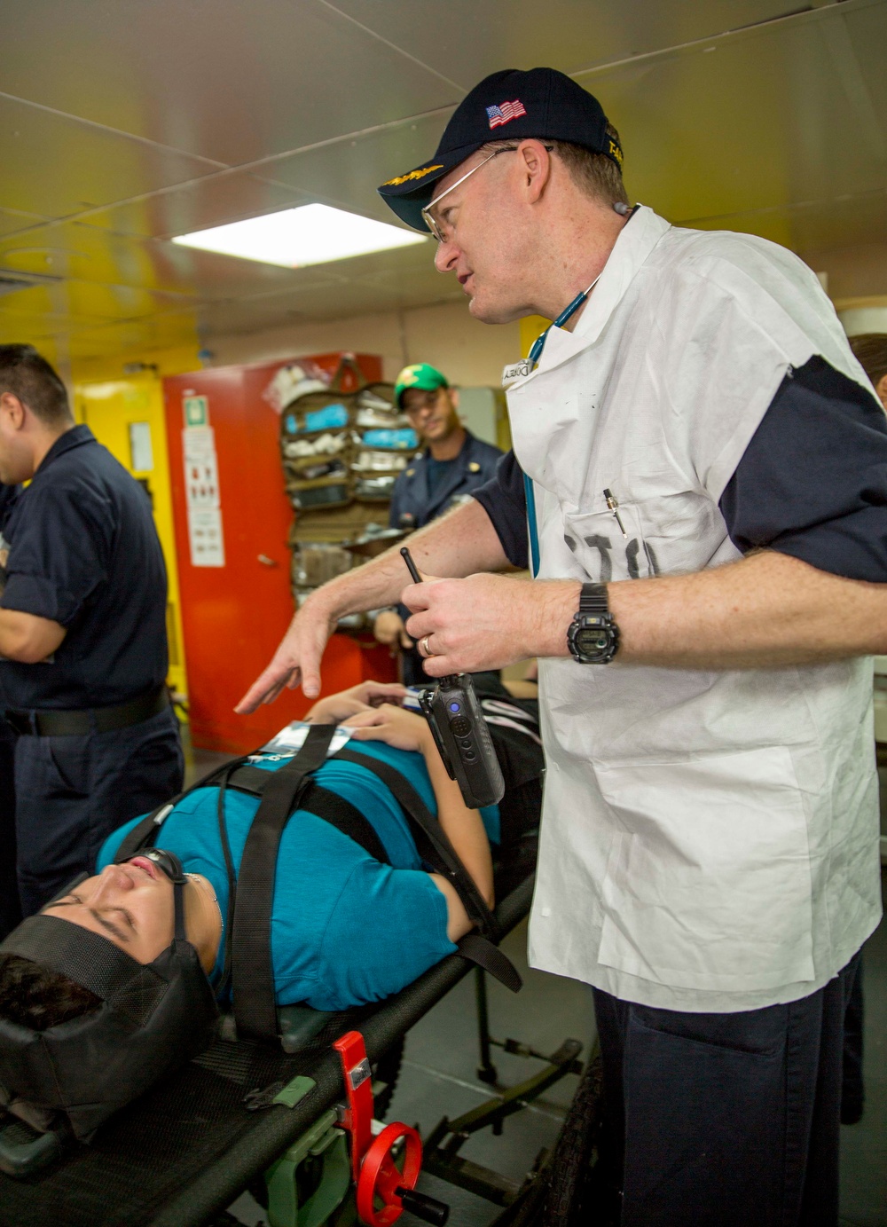 USNS Mercy conducts mass casualty drill