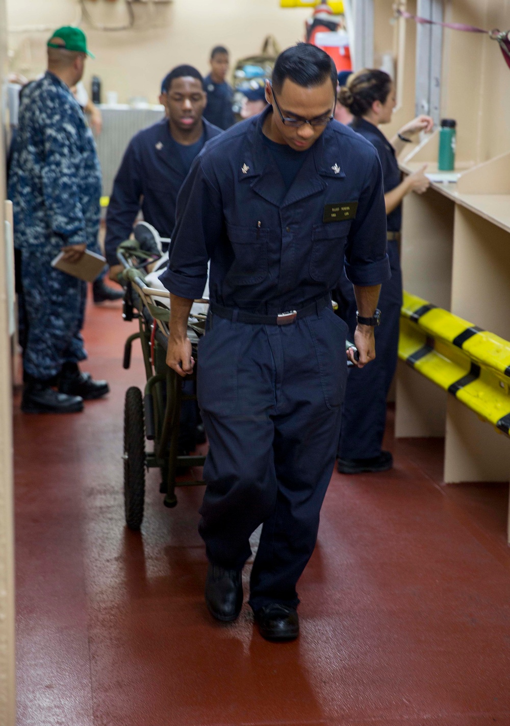 USNS Mercy conducts mass casualty drill