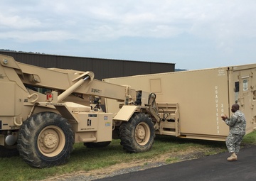 New York Soldiers train at Fort Indiantown Gap