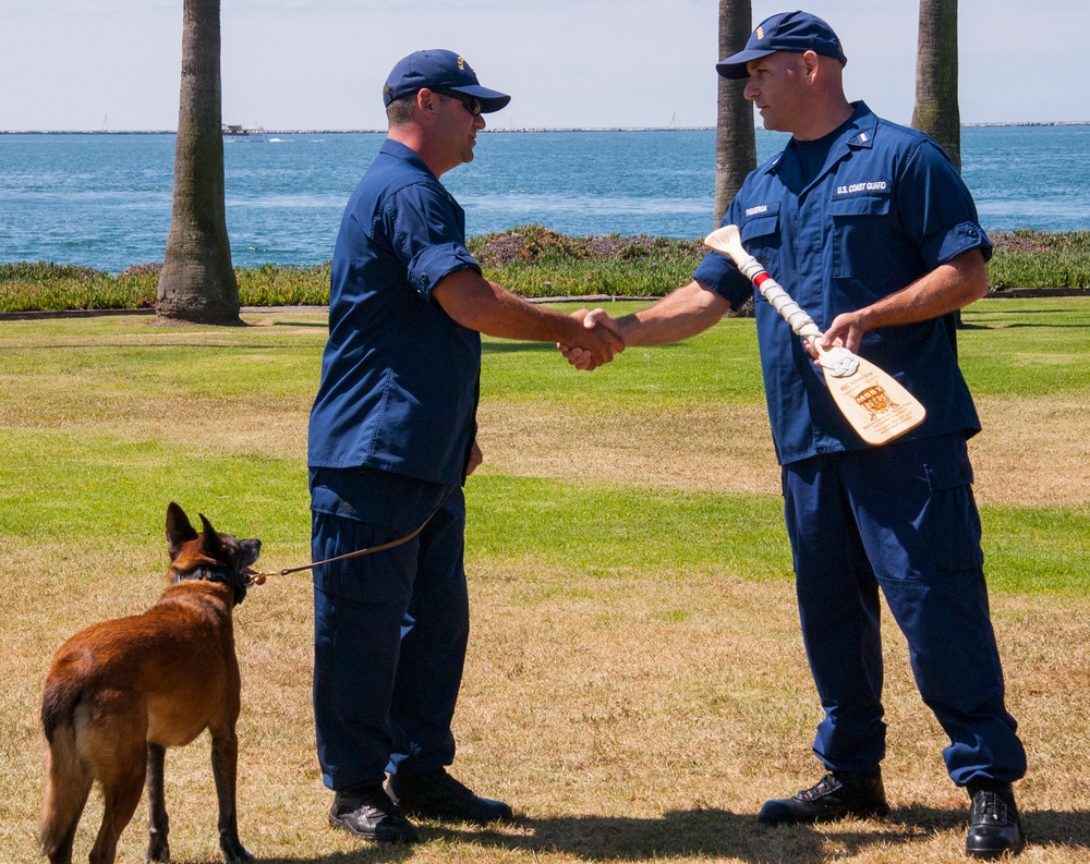 Coast Guard K-9 Chiquita retires as senior chief petty officer