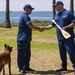 Coast Guard K-9 Chiquita retires as senior chief petty officer