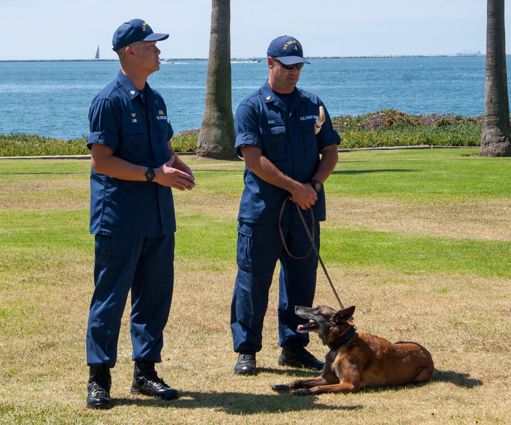 Coast Guard K-9 Chiquita retires as senior chief petty officer