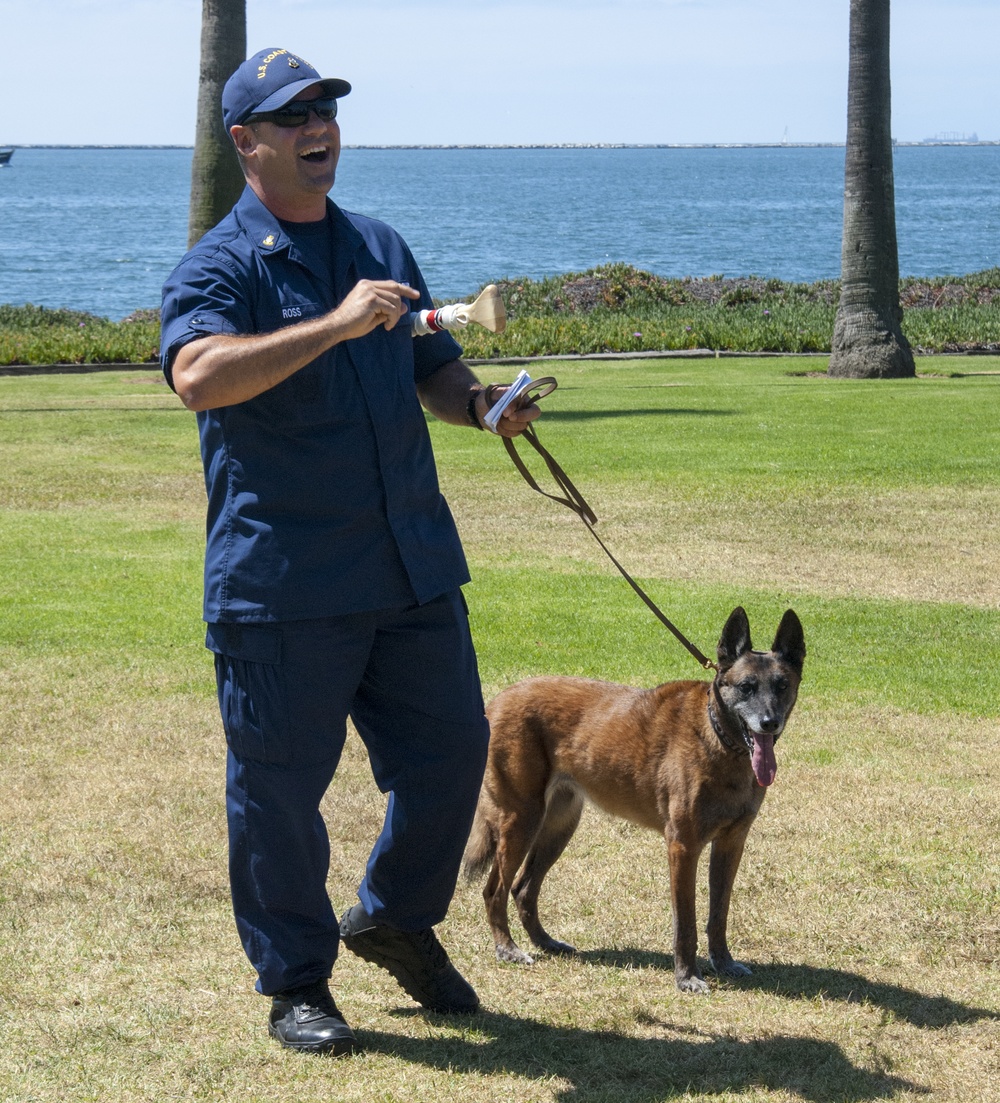 Coast Guard K-9 Chiquita retires as senior chief petty officer