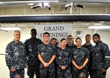 Pre-commissioning Unit Gerald R. Ford (CVN 78) opens ship's gyms