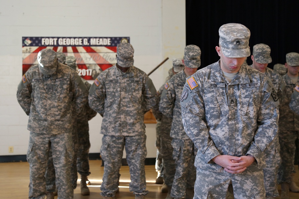 The United States Army Signal School Detachment change of responsibility