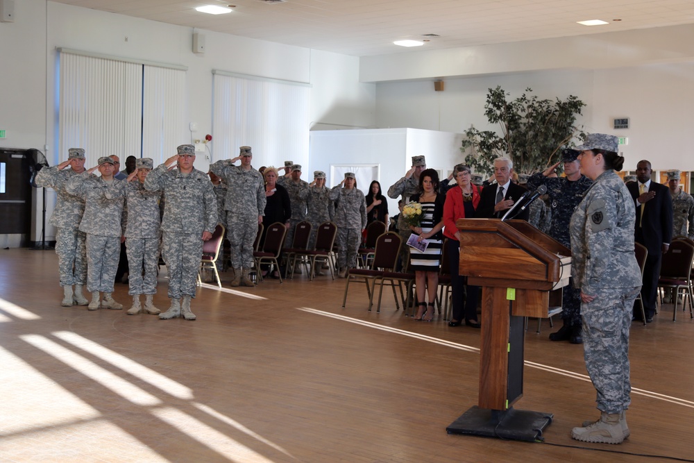 The United States Army Signal School Detachment change of responsibility