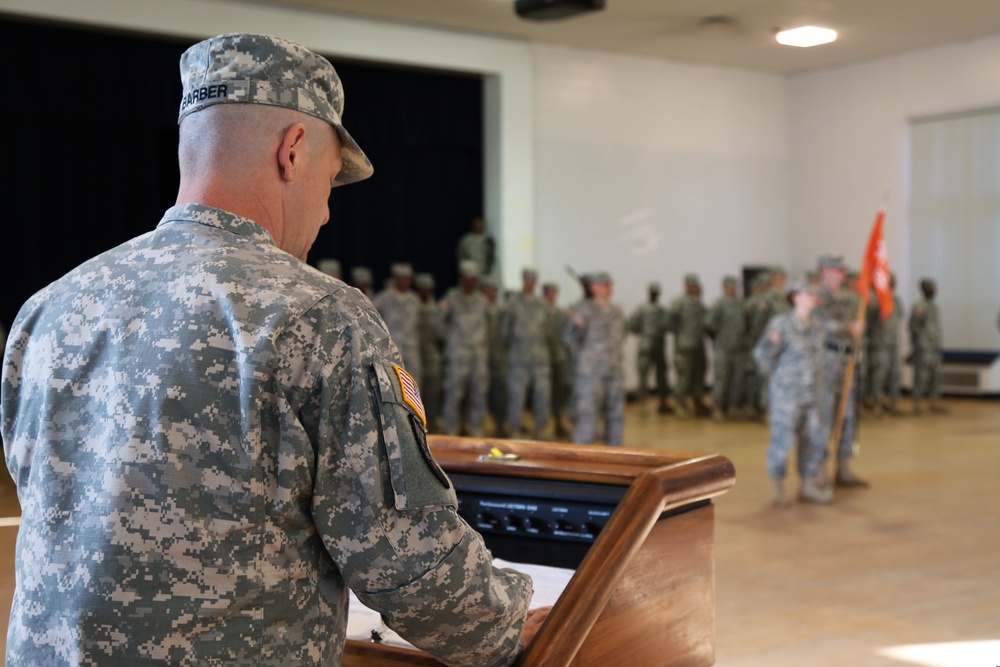 The United States Army Signal School Detachment change of responsibility