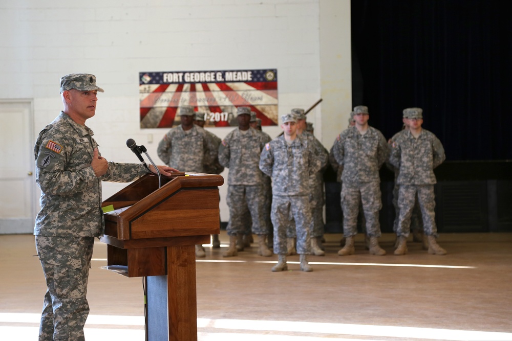 The United States Army Signal School Detachment change of responsibility