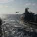 USNS Mercy and USNS Pecos replenish at sea during Pacific Partnership 2015