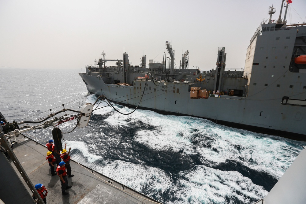 Mail call for U.S. Marines aboard USS Anchorage