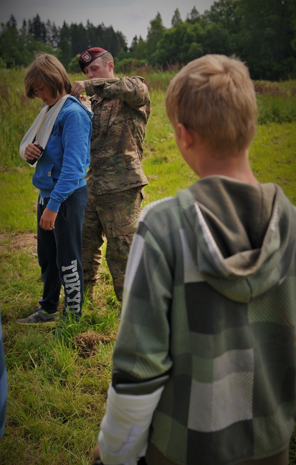 Basic medical training provided for Latvian survival campers