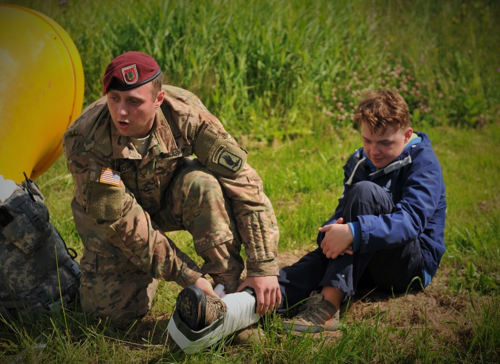 Basic medical training provided for Latvian survival campers