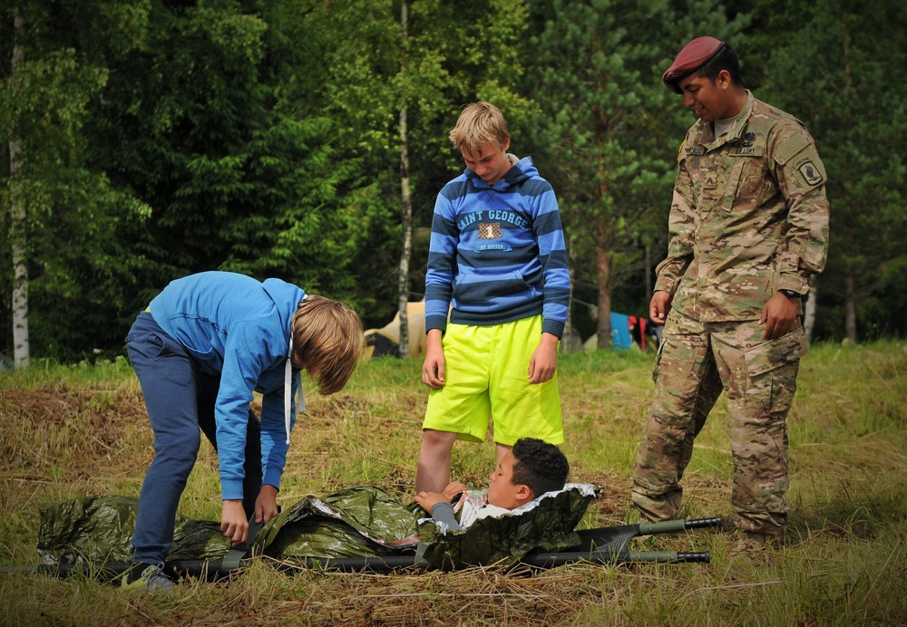 Basic medical training provided for Latvian survival campers