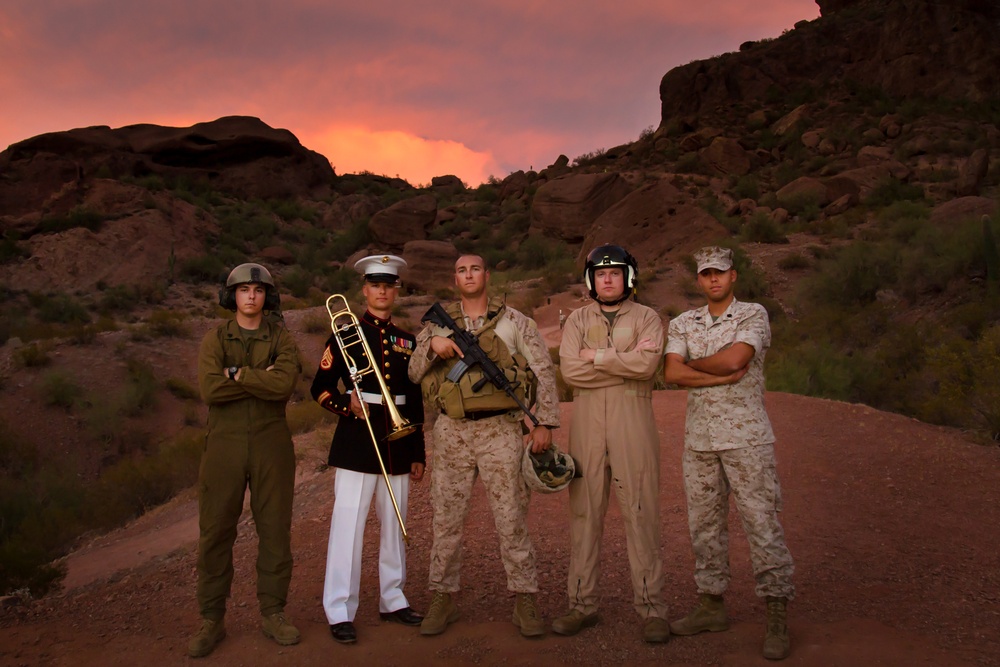 Arizona Marines display a diverse Marine Corps