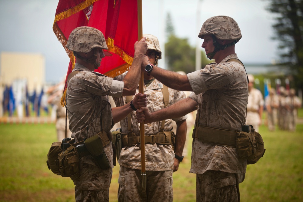 3D Marine Regiment Change of Command Ceremony 2015