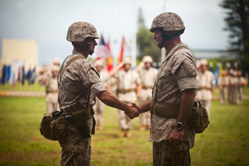 3D Marine Regiment Change of Command Ceremony 2015