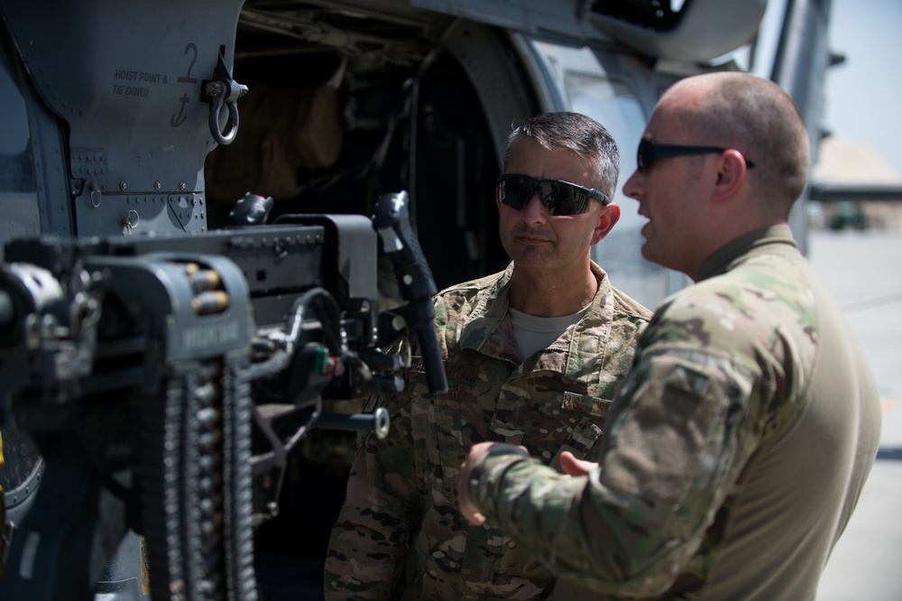 455th AEW commander visits Guardian Angels