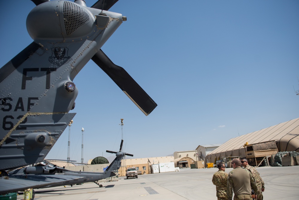 455th AEW commander visits Guardian Angels