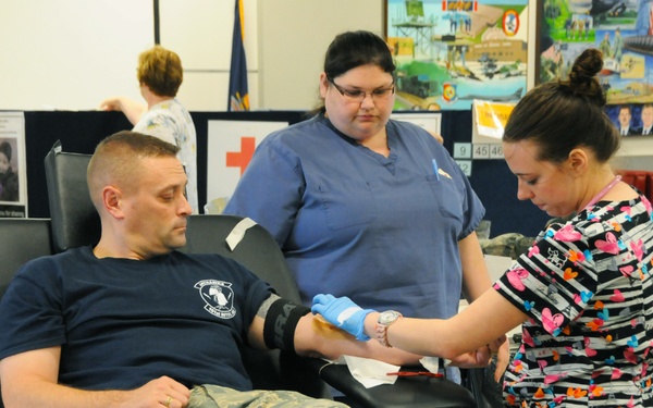 Wing fills pints for American Red Cross