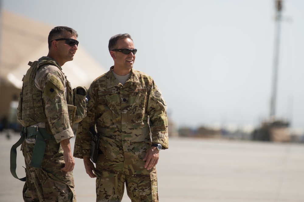 455th AEW commander visits Guardian Angels