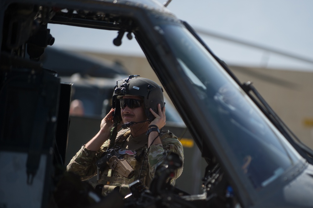 455th AEW commander visits Guardian Angels