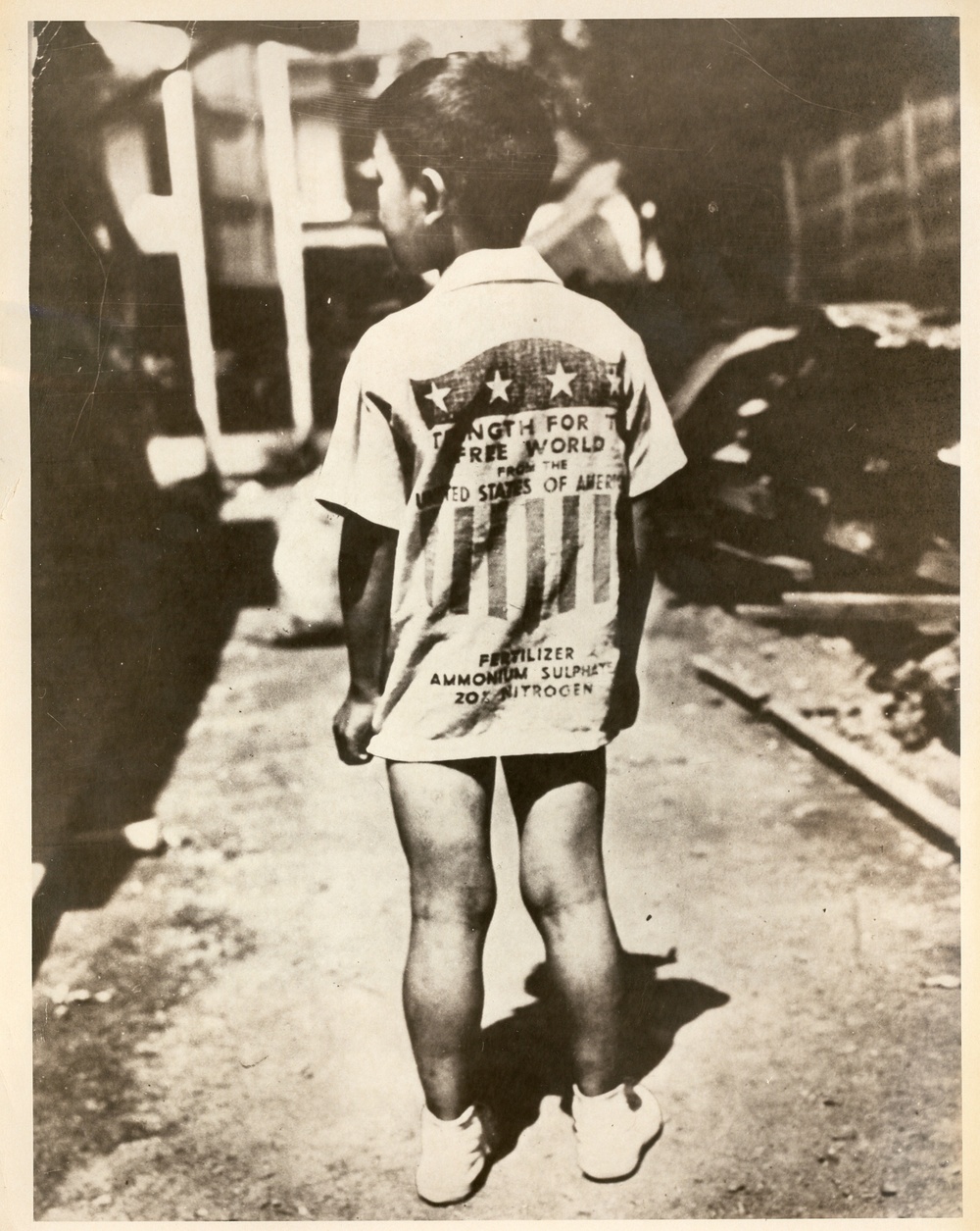 Boy standing in the street
