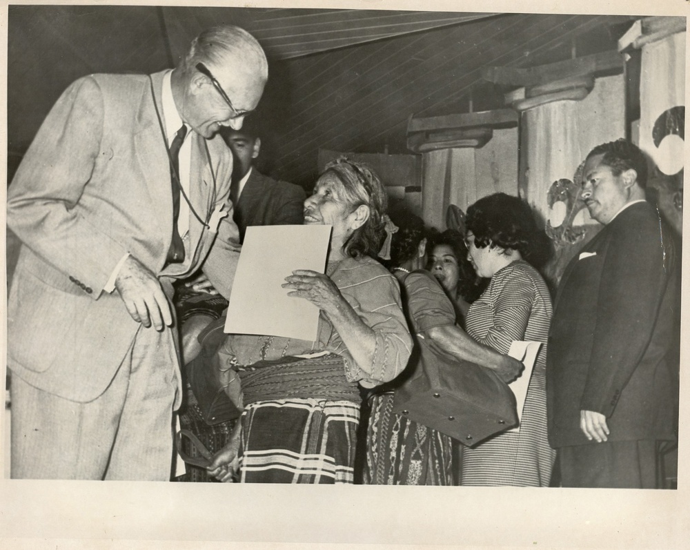 A crowd of people in a room