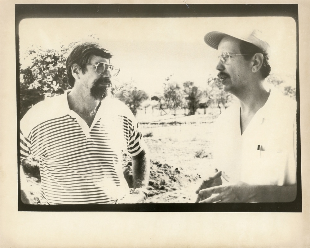 Two men in conversation