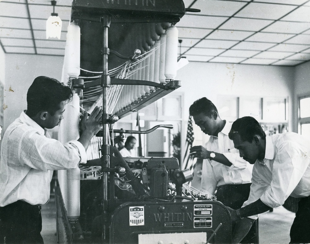 Students in the Textile Institute at Bandung