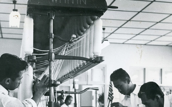 Students in the Textile Institute at Bandung