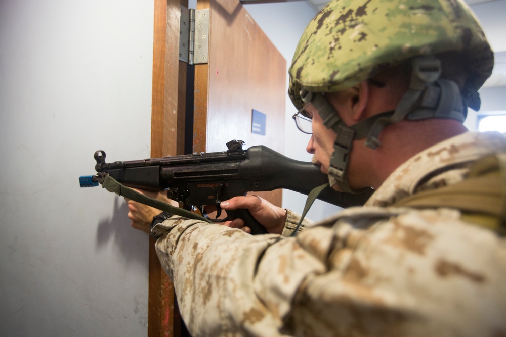 U.S. Marines, Sailors practice boarding ships in Singapore