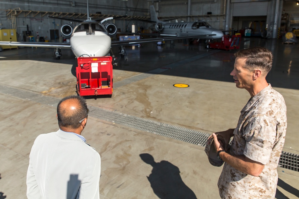 Iwakuni city assembly members visit MCAS Futenma