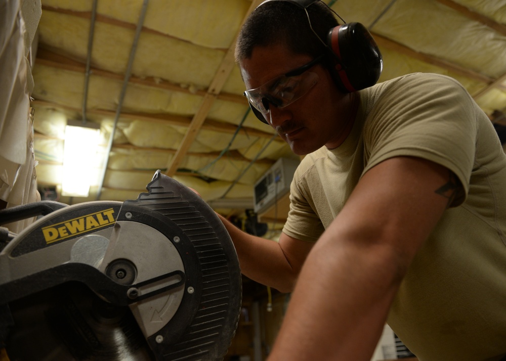 Deployed Airman works towards dream, one project at a time