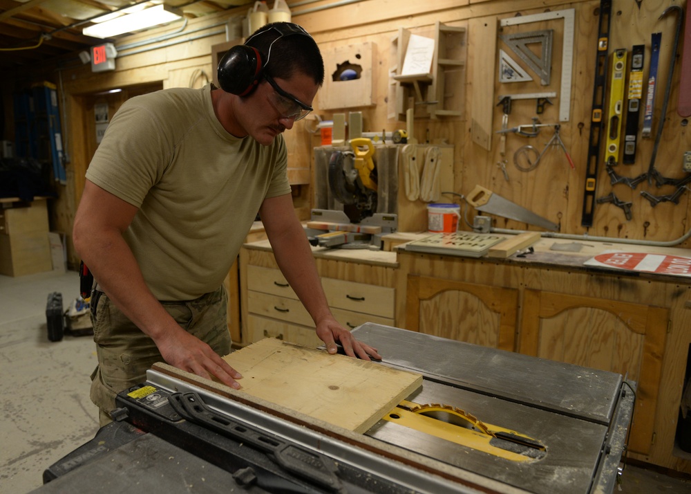 Deployed Airman works towards dream, one project at a time
