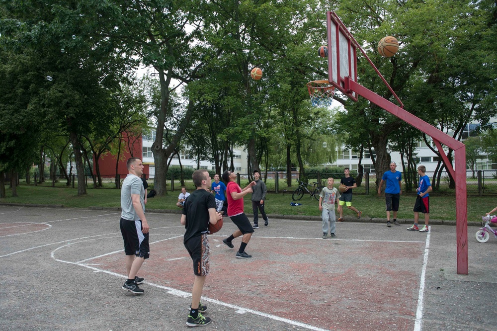 USS Jason Dunham community relations project in Klaipeda,