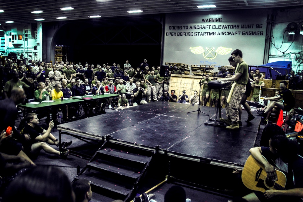 U.S. Marines, Sailors display talent aboard USS Essex