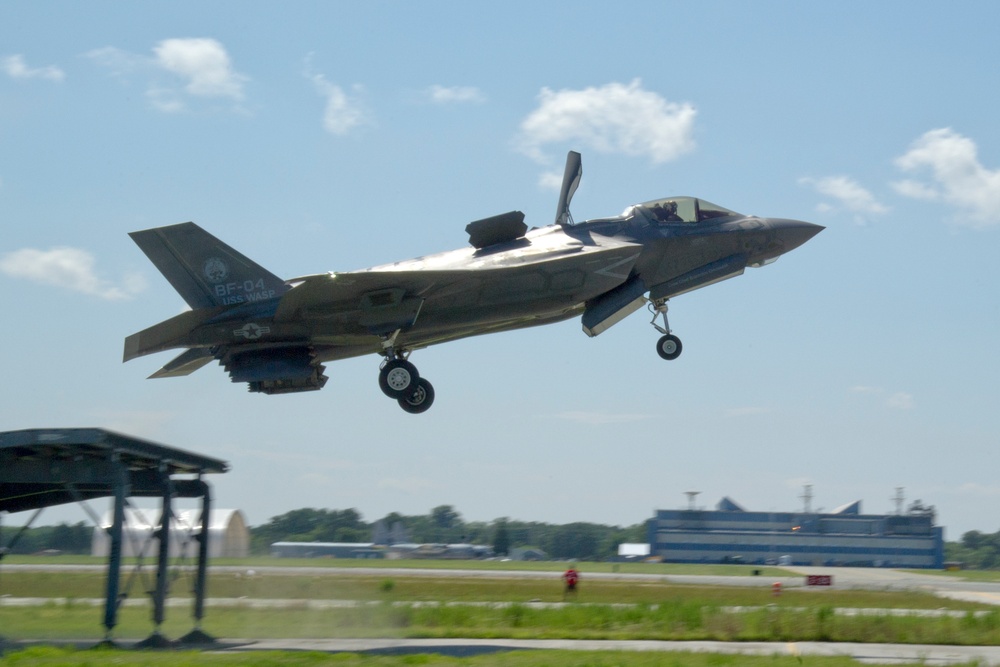 Second-ever Ski Jump Launch of the F-35B Lightning II Multi-role Short Takeoff and Vertical Landing (STOVL) Aircraft