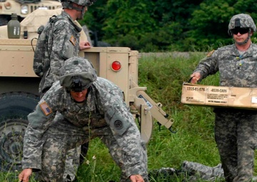 New York National Guard Cavalrymen hone mortar skills at Fort Drum