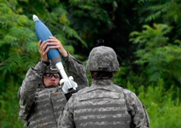 New York National Guard Cavalrymen hone mortar skills at Fort Drum